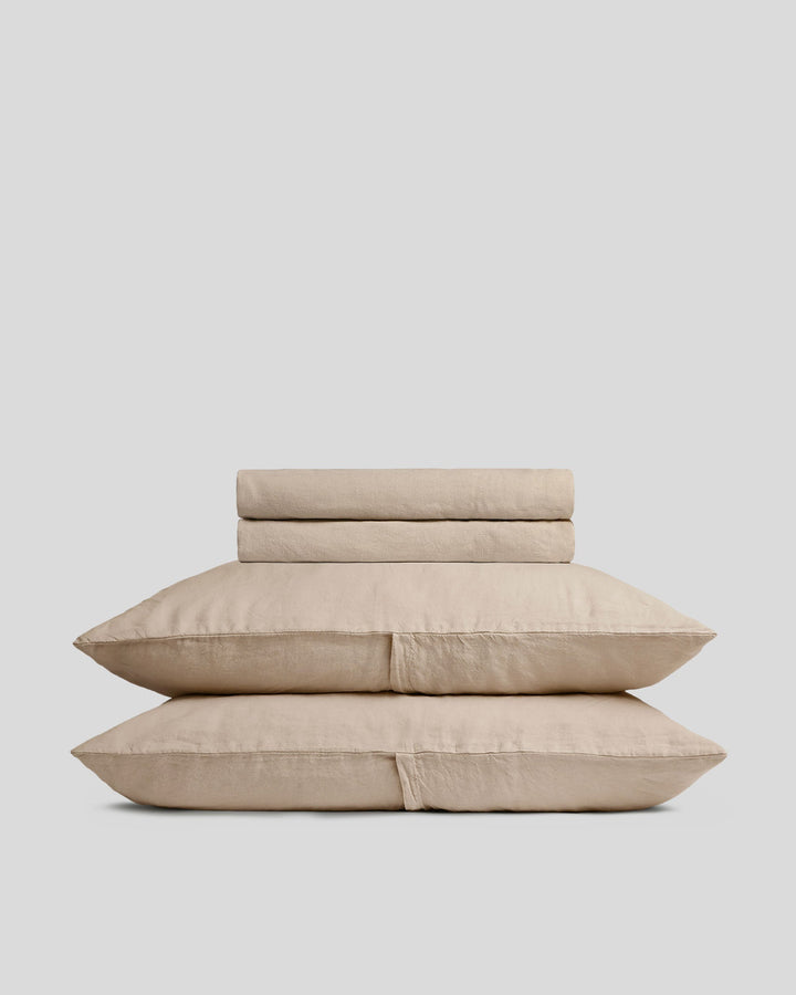Linen Sheet Set - Toast F/Q