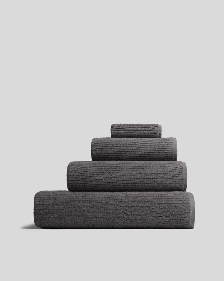 Soft Rib Towels - FINAL SALE (Dark Grey)