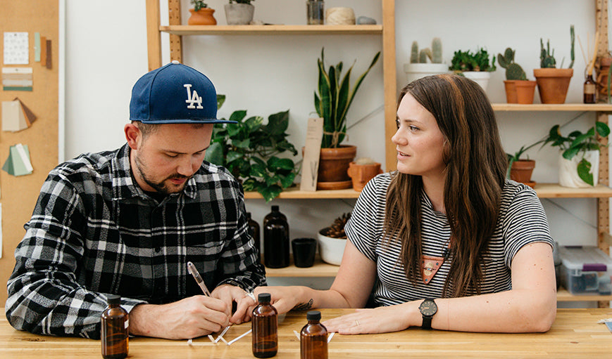 Kristen Pumphrey and Thomas Neuberger, P.F. Candle Co.