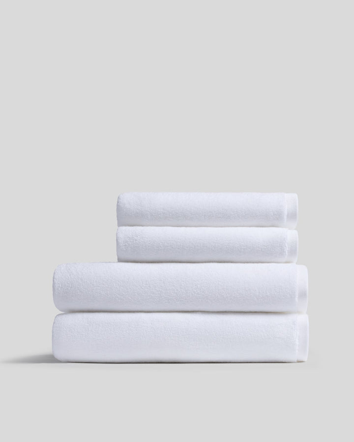 2+2 Organic Plush Bath Bundle - White