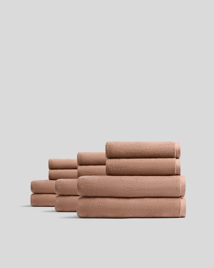 6+6 Organic Plush Bath Bundle - Adobe