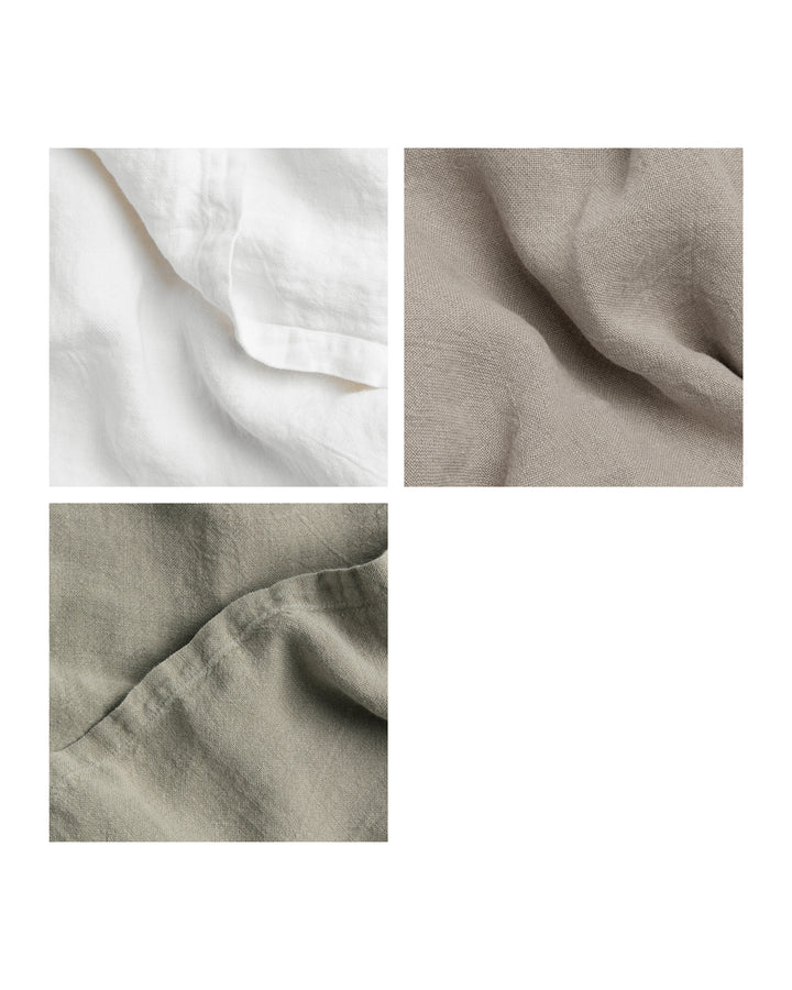 Vintage Linen Fabric Swatch (Natural)