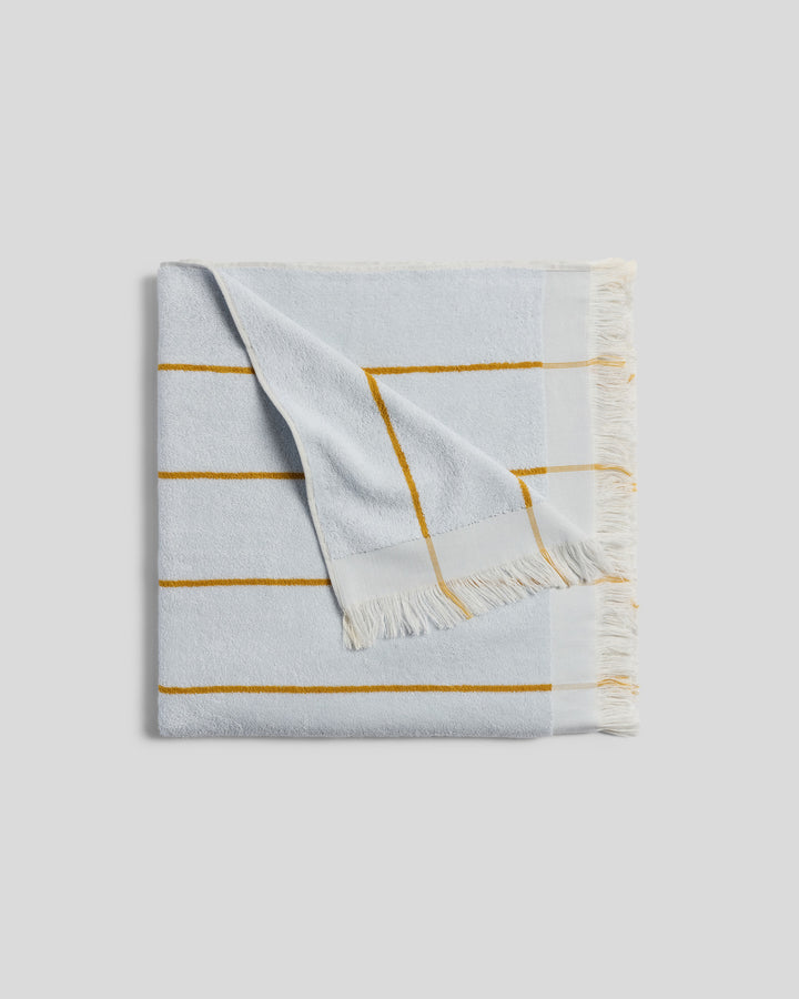 Bayside Beach Towel (Lagoon with Marigold)