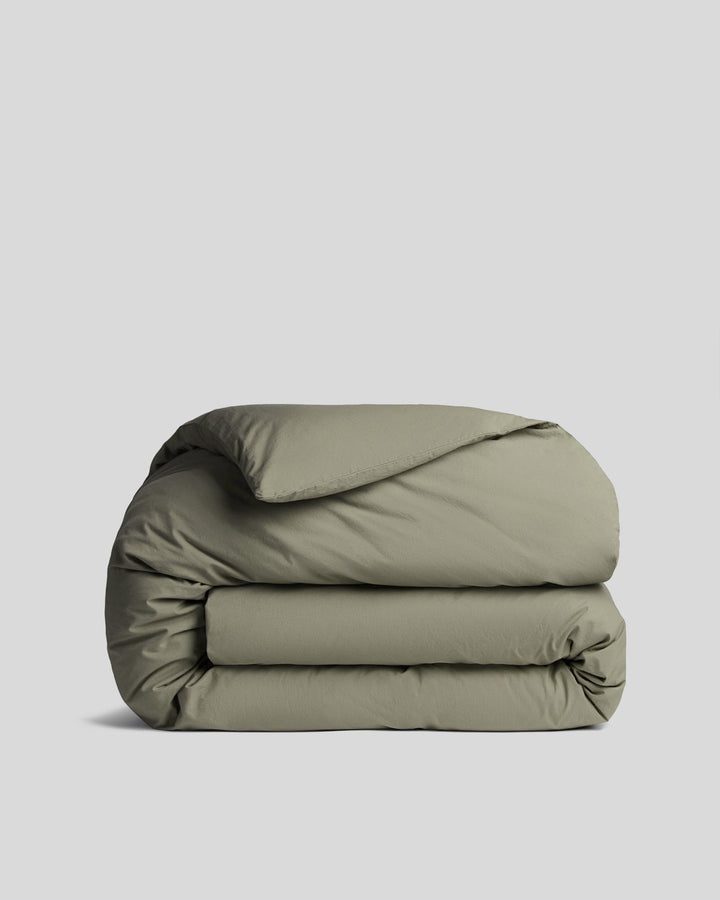 Brushed Cotton Duvet Cover (Moss)