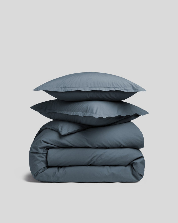 Brushed Cotton Duvet Cover Set - Dusk K/CK