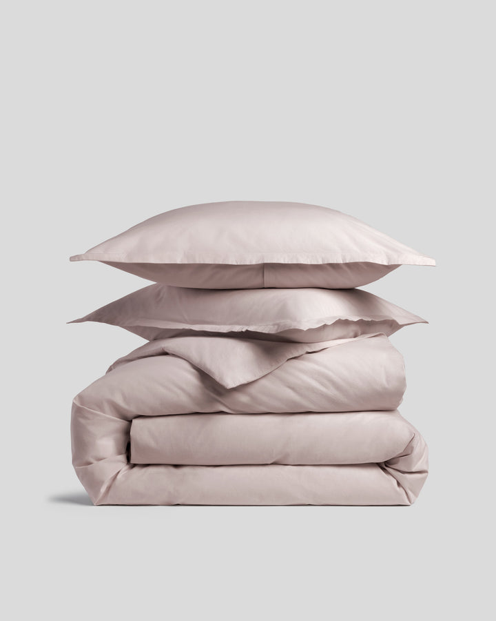 Brushed Cotton Duvet Cover Set - Blush TW/XL