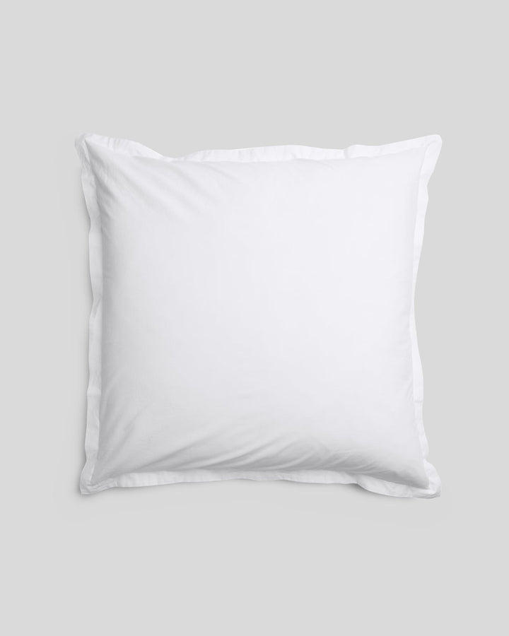 Brushed Cotton Euro Sham (White)
