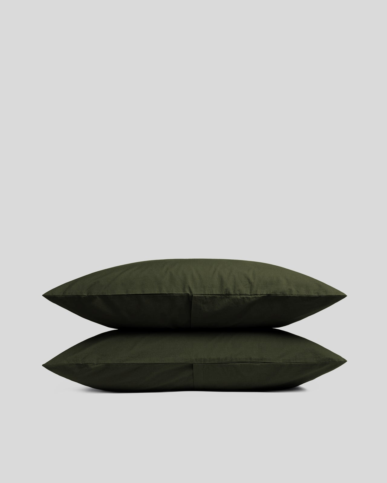 Brushed Cotton Pillowcase Set - Evergreen