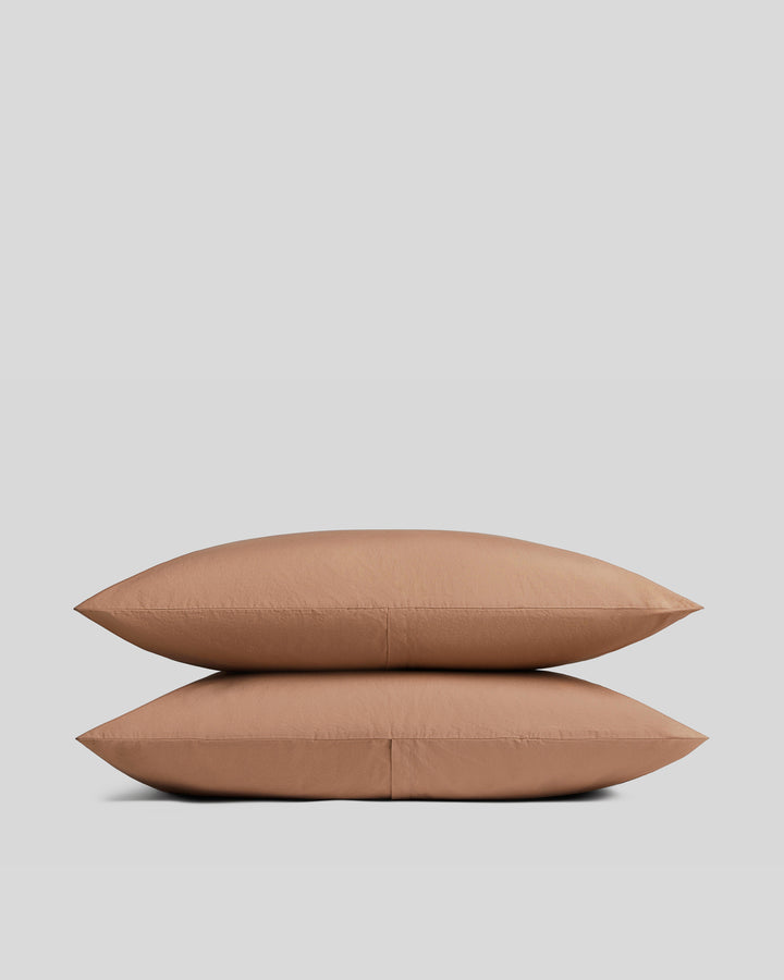 Brushed Cotton Pillowcase Set (Adobe)
