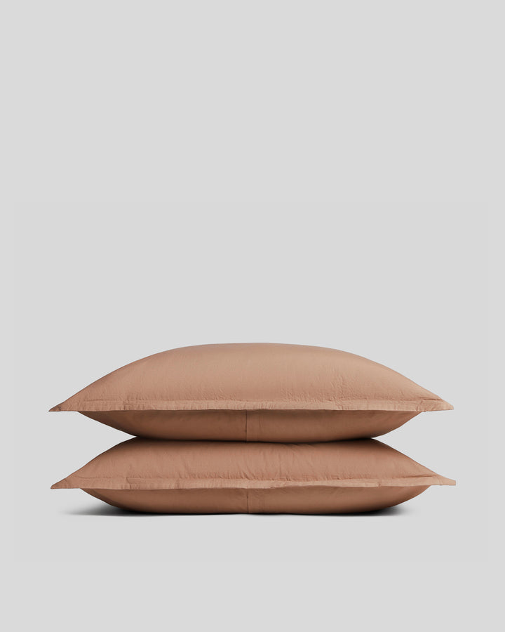 Brushed Cotton Sham Set (Adobe)