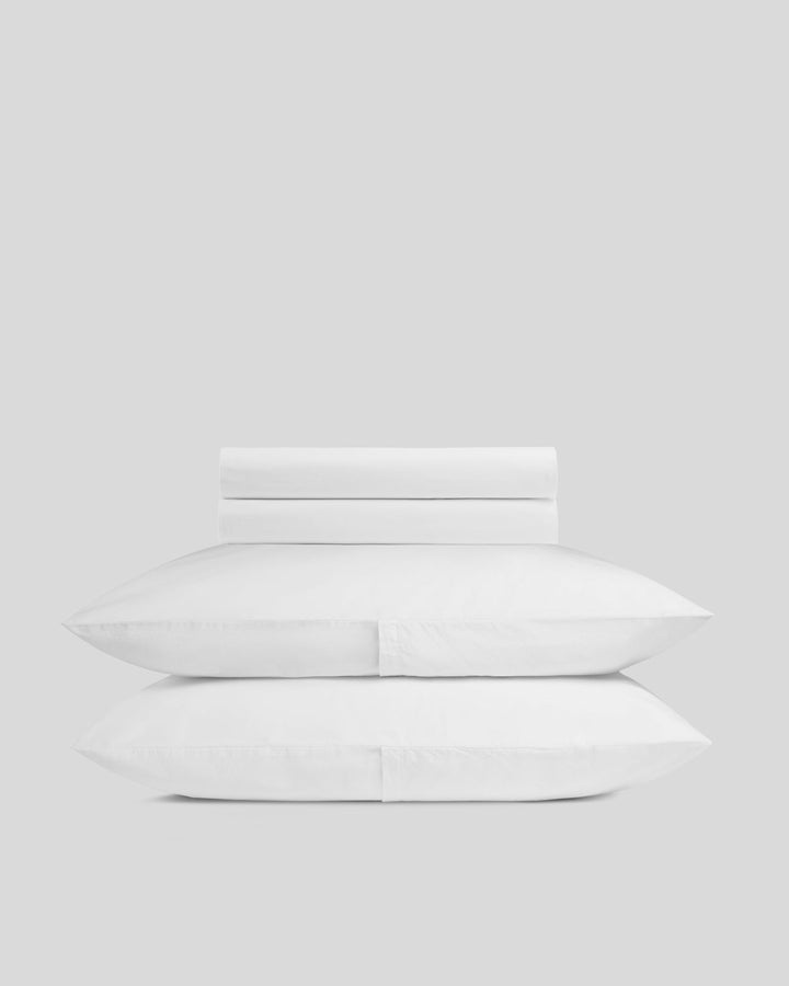 Brushed Cotton Sheet Set - White F/Q