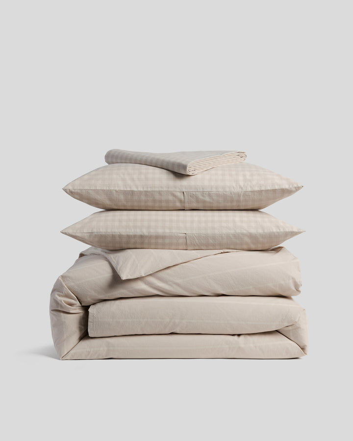 Brushed Cotton Venice Set - Bone Check/Stripe TW/XL