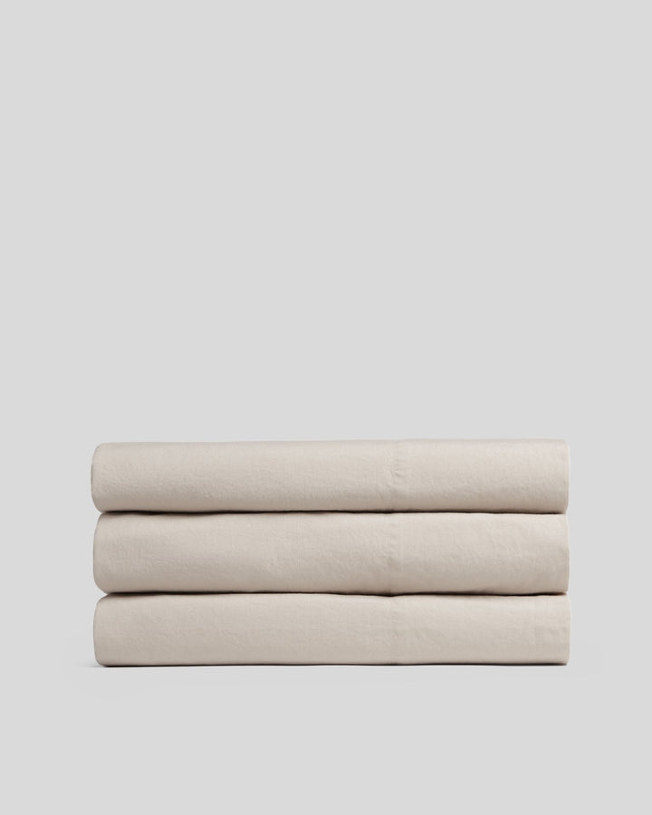 Brushed Cotton Top Sheet (Bone)