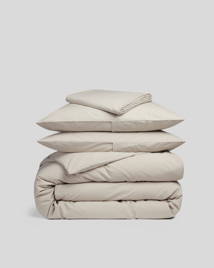 Brushed Cotton Venice Set - Bone F/Q