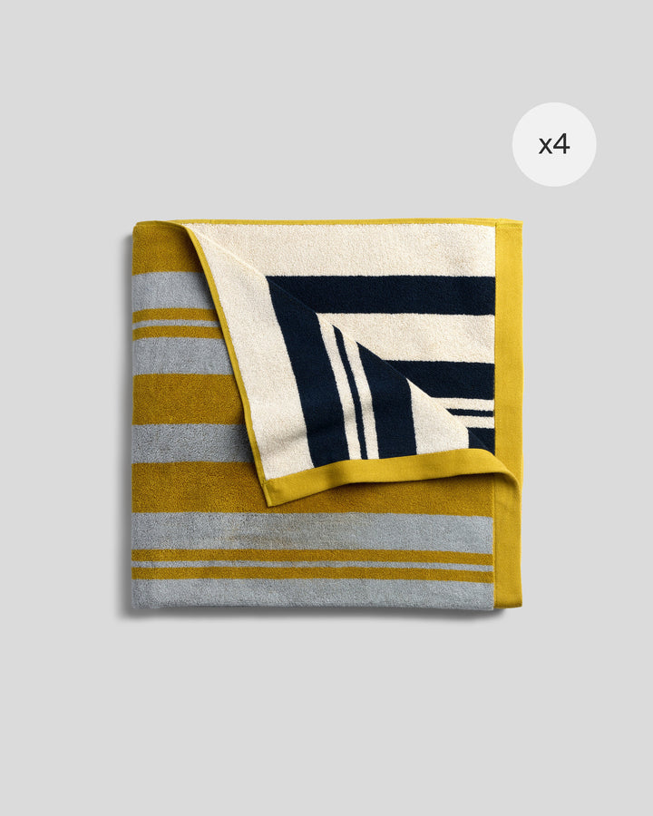 4x Casita Beach Towel Bundle - Citron and Sky