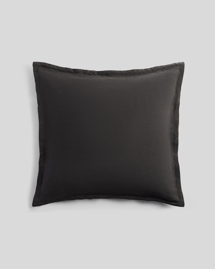 Linen Euro Sham (Onyx)