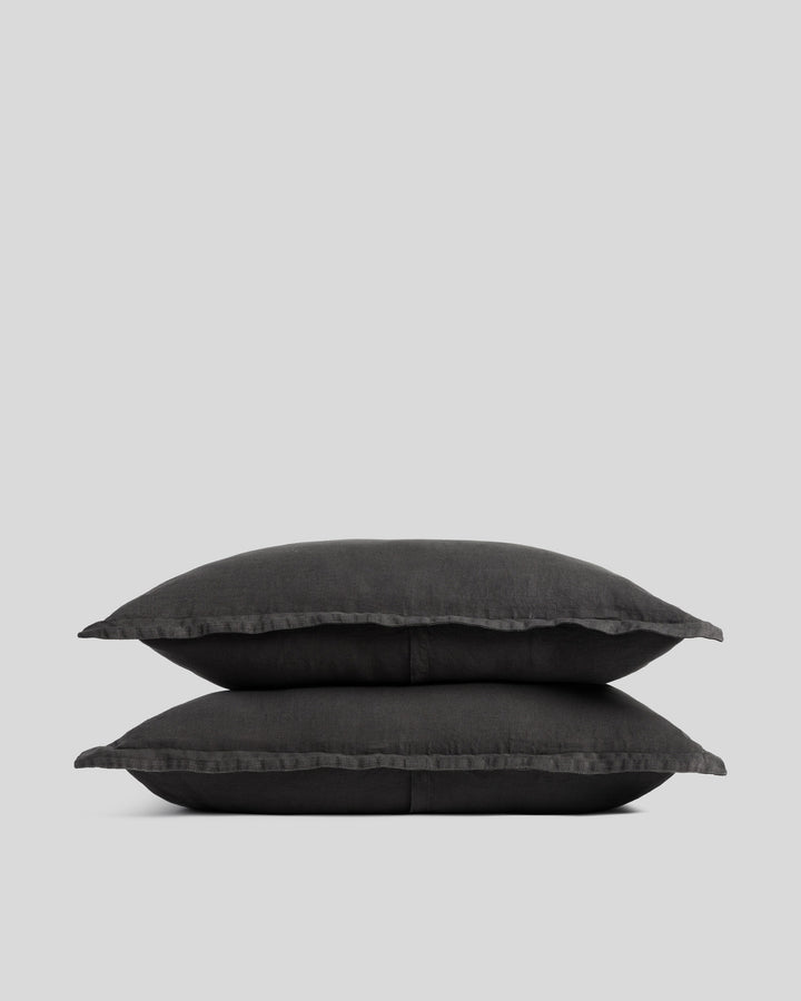 Linen Sham Set (Onyx)
