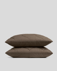 Cotton Drift Sham Set (Warm Grey)
