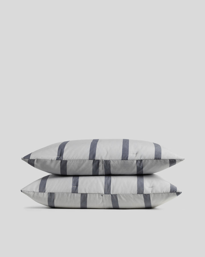 Field Stripe Sham Set (Sky Stripe)
