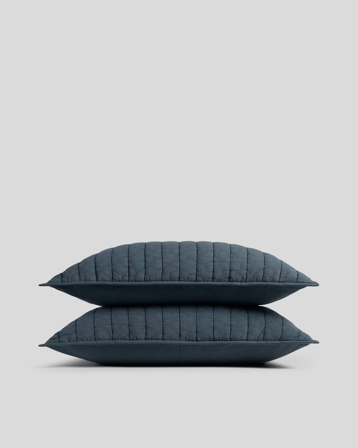 Garment Dyed Channel Sham Set (Dusk)