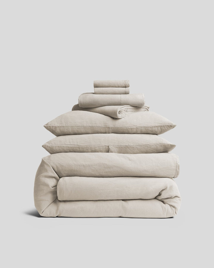 Linen Tencel Bundle - Bone with Canyon F/Q
