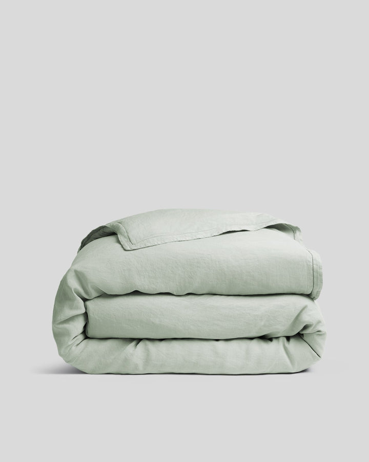 Linen Tencel Duvet Cover - FINAL SALE (Sage)