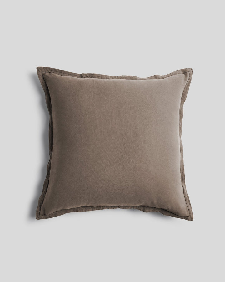 Linen Tencel Euro Sham (Warm Grey)