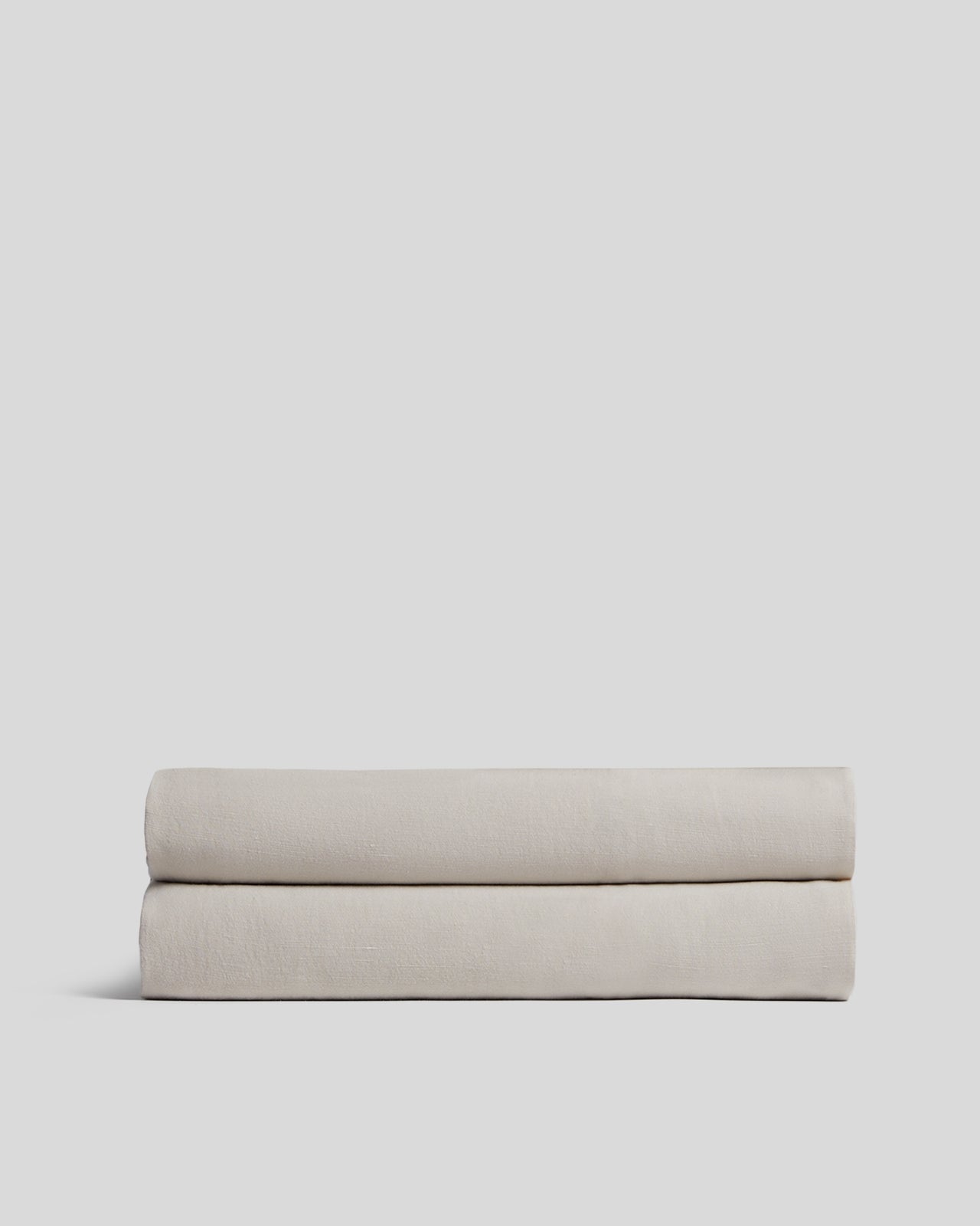 Linen Tencel Fitted Sheet - FINAL SALE (Bone with Canyon)