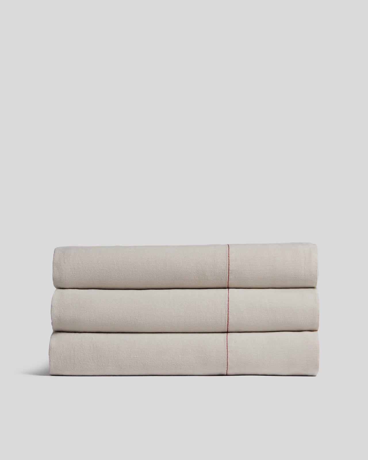 Linen Tencel Top Sheet - FINAL SALE (Bone with Canyon)