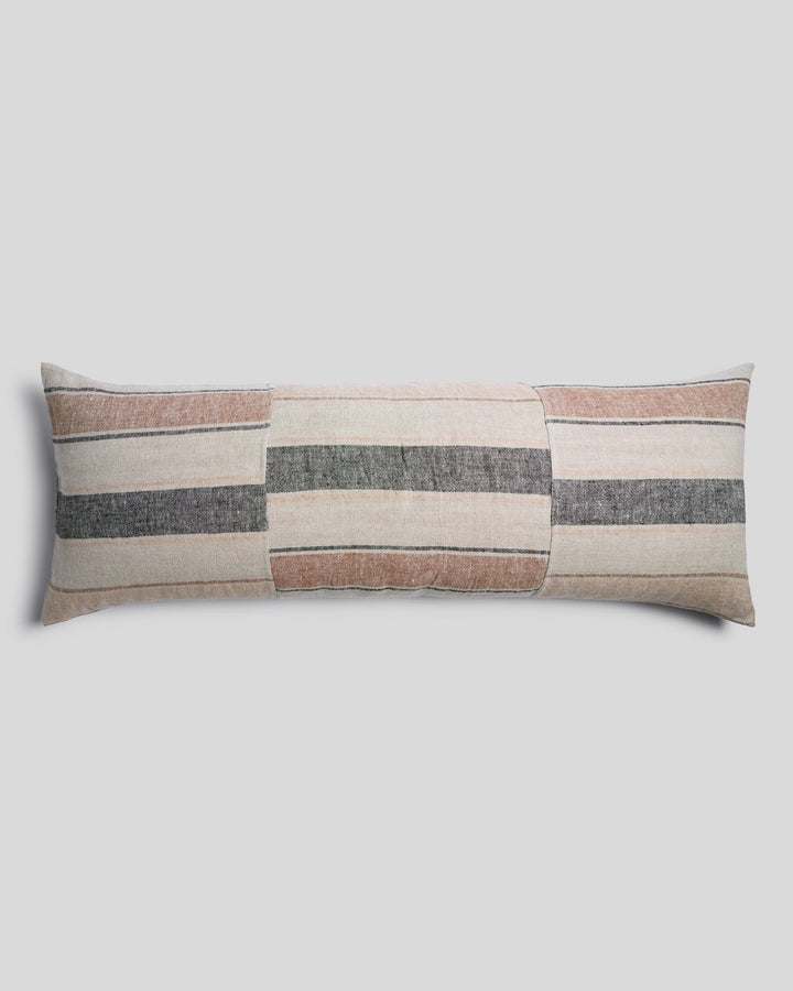 Heritage Linen Body Pillow Cover - FINAL SALE (Natural Stripe Warm)