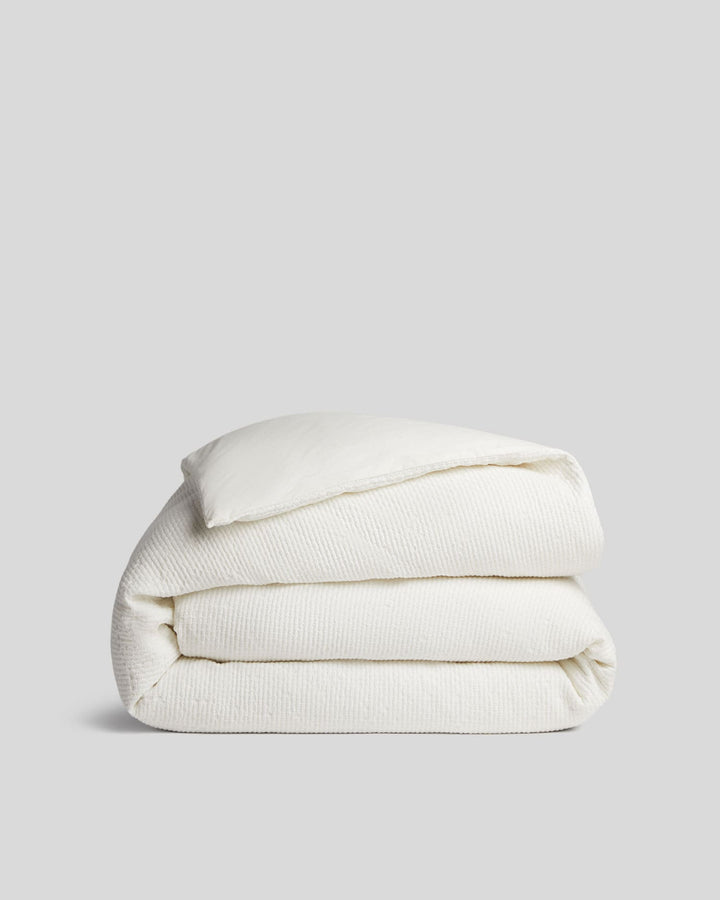 Lattice Cotton Duvet Cover (Cream)