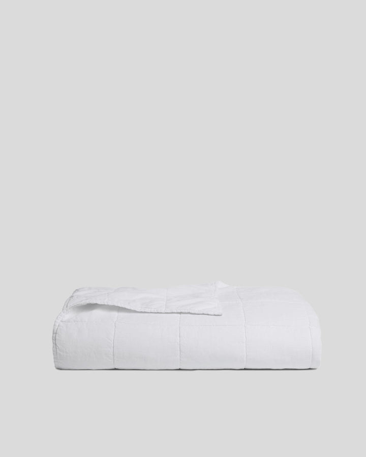 Linen Box Quilt (White)