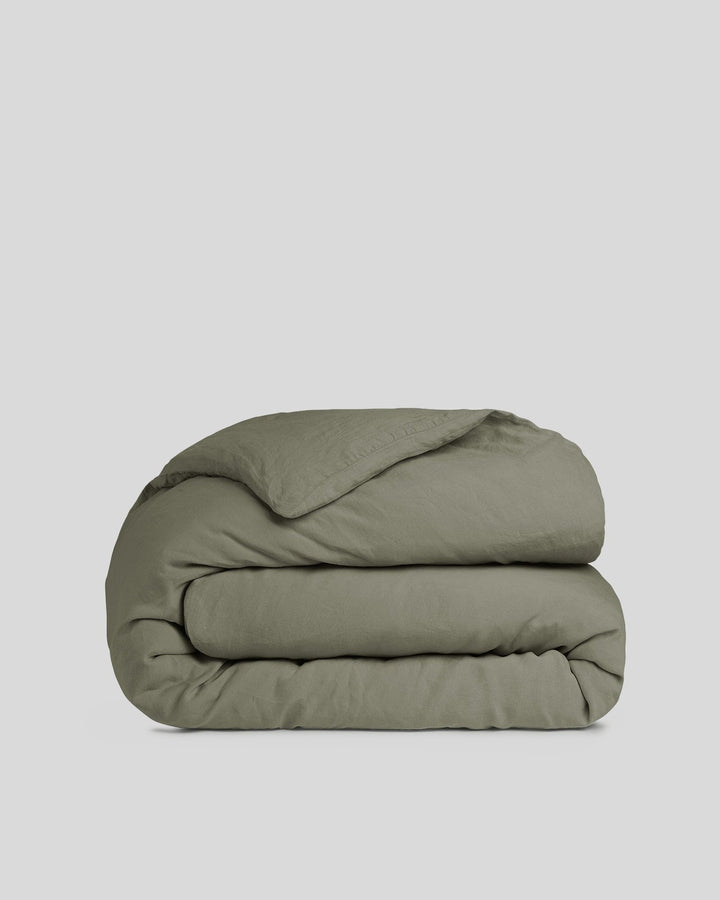 Linen Duvet Cover (Moss)