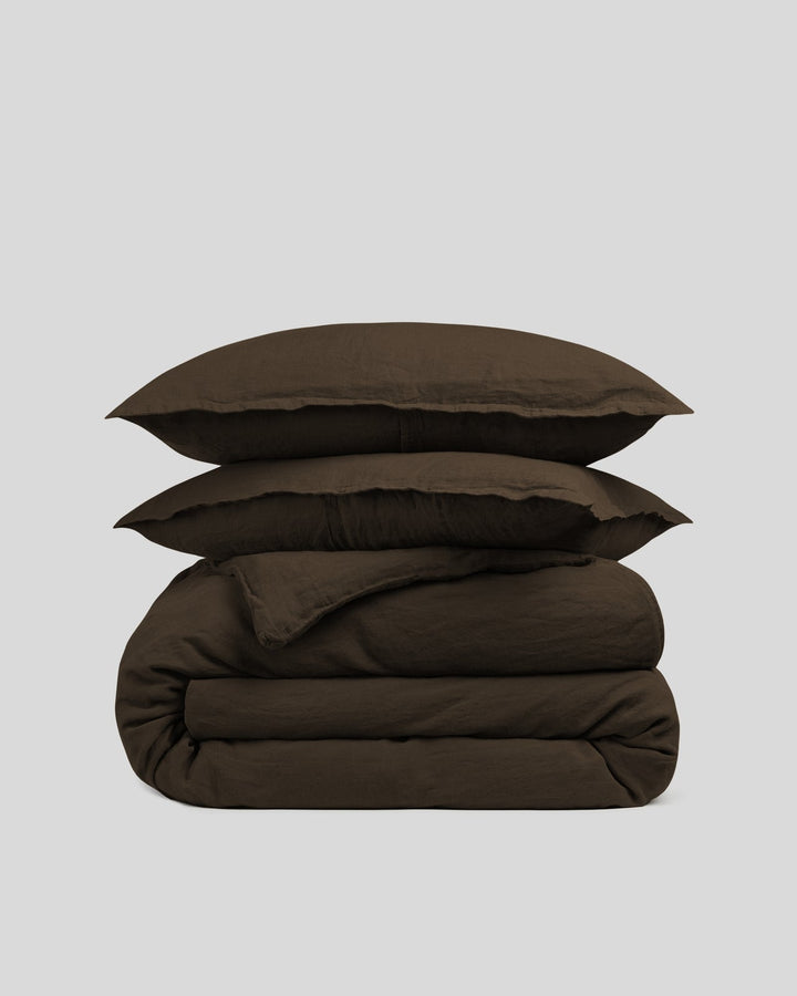 Linen Duvet Cover Set - Java F/Q