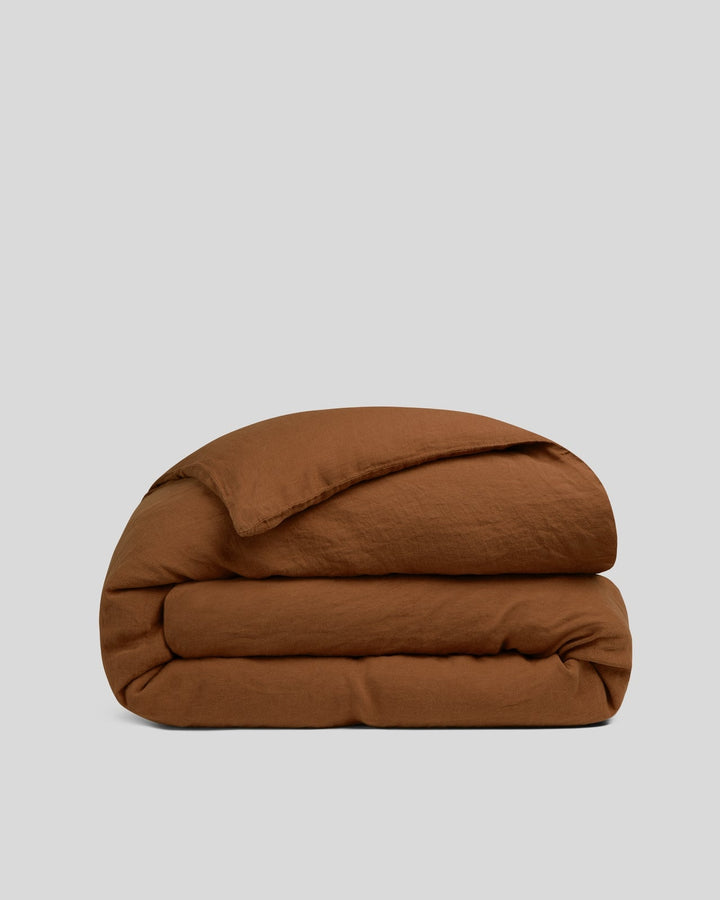 Linen Duvet Cover (Tobacco)