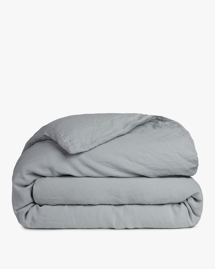 Linen Duvet Cover - FINAL SALE (Slate Blue)