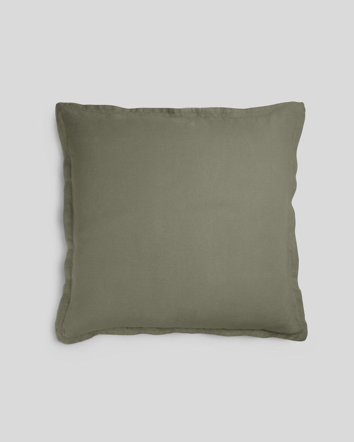 Linen Euro Sham (Moss)