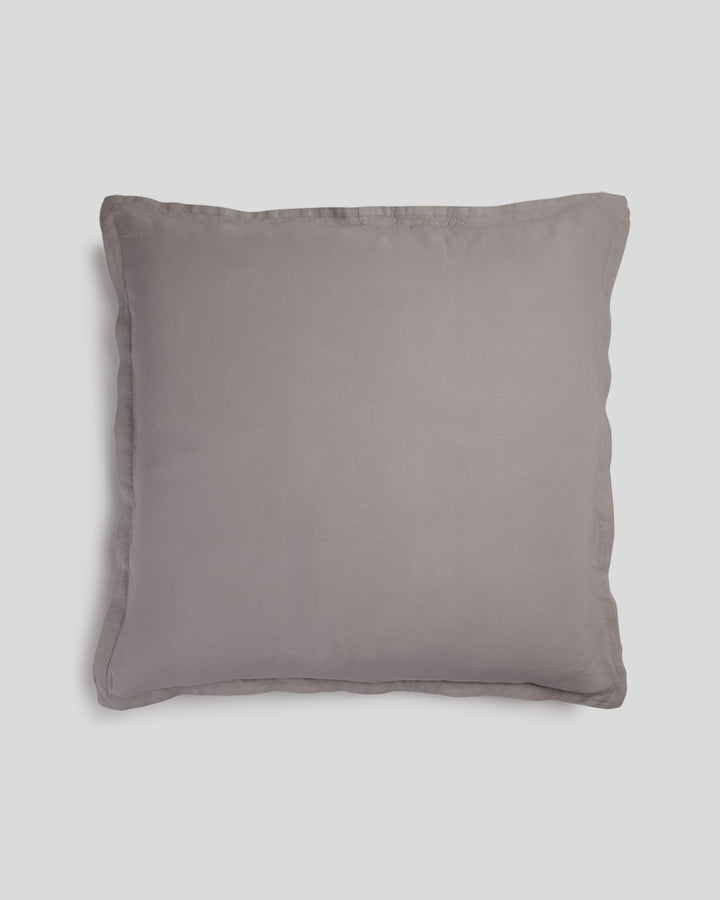 Linen Euro Sham (Pebble)