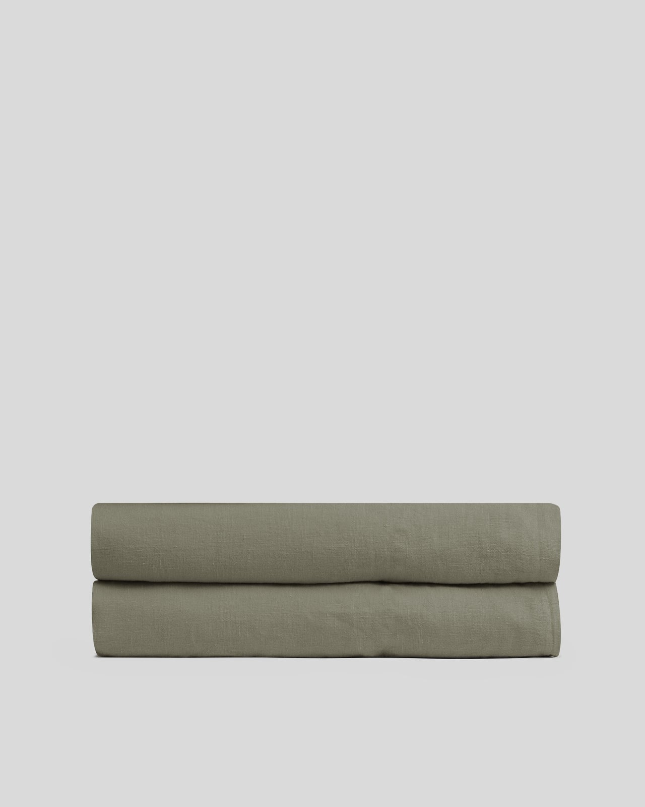 Linen Fitted Sheet (Moss)