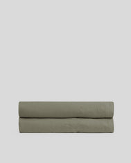 Linen Fitted Sheet (Moss)