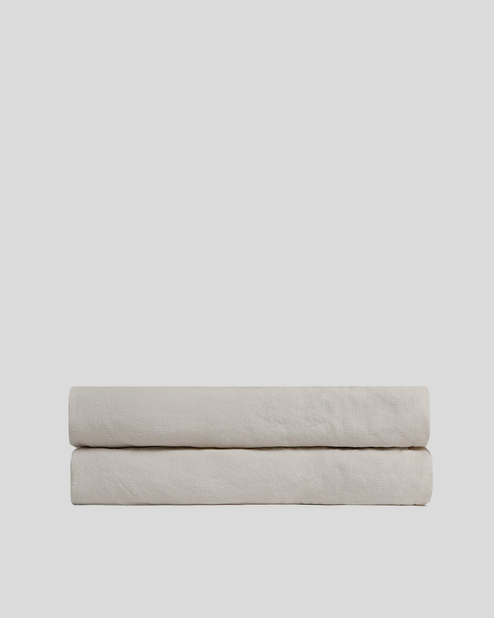 Linen Fitted Sheet (Dove)