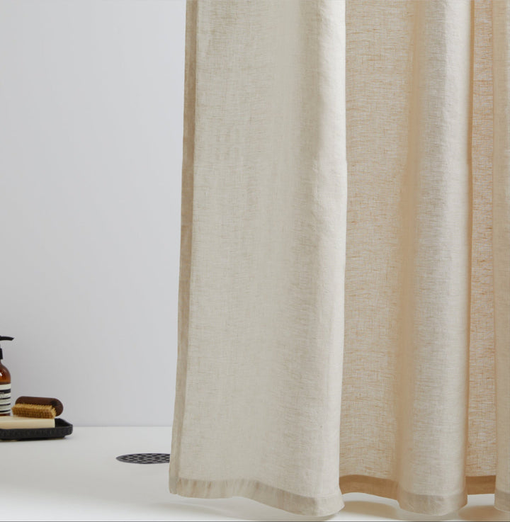 Linen Shower Curtain (Bone)