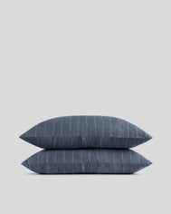 Linen Pillowcase Set (Dusk Stripe)