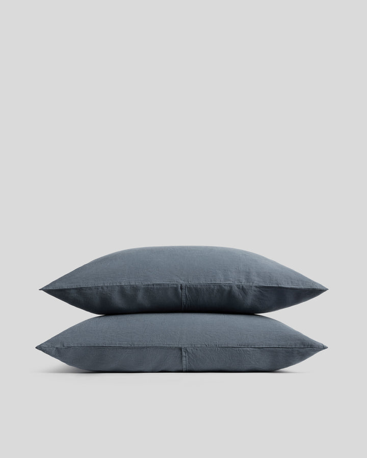 Linen Tencel Pillowcase Set (Dusk)
