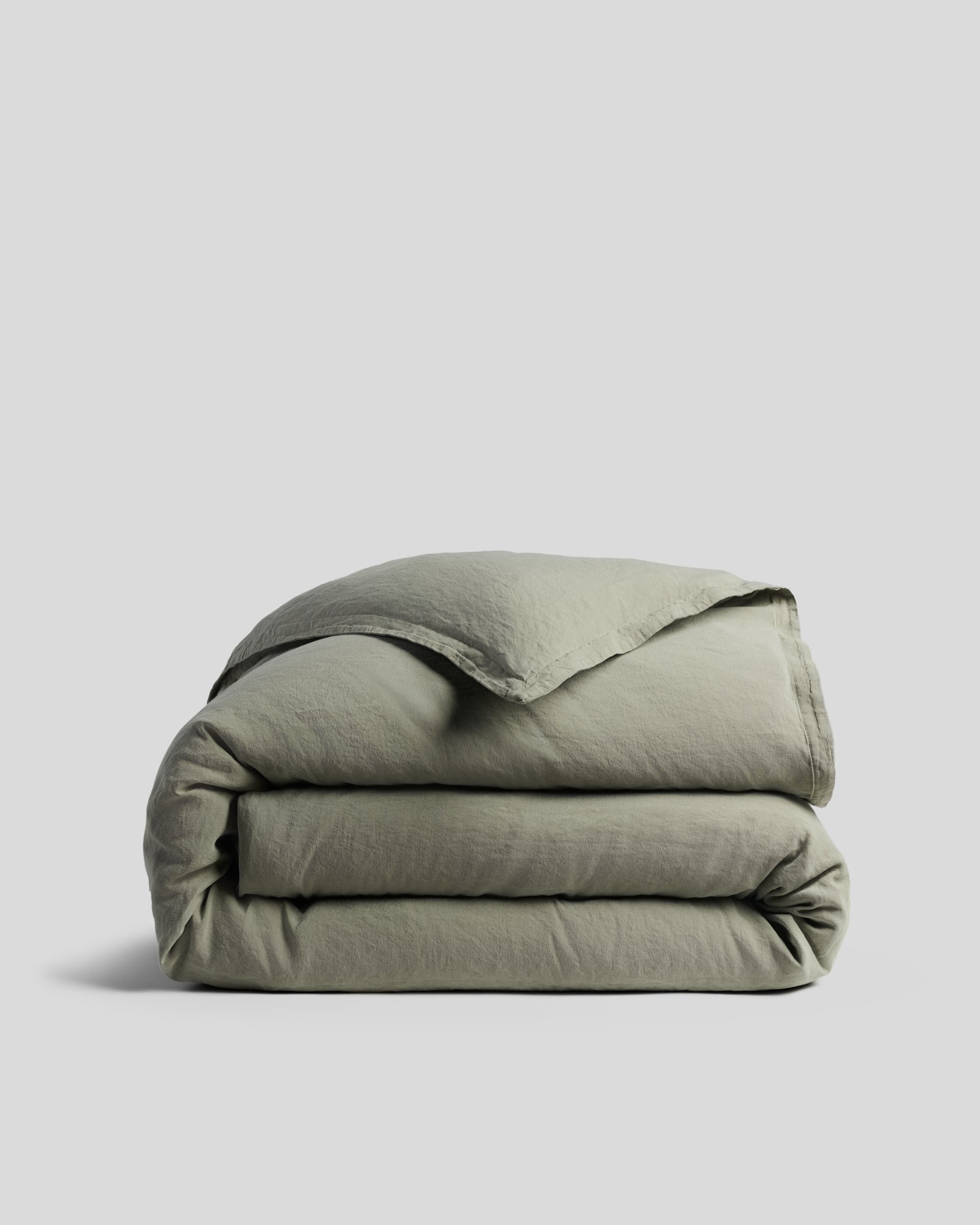 Linen Tencel Duvet Cover (Moss)