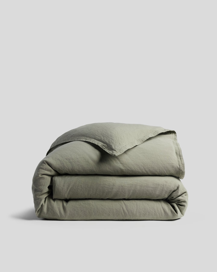 Linen Tencel Duvet Cover (Moss)