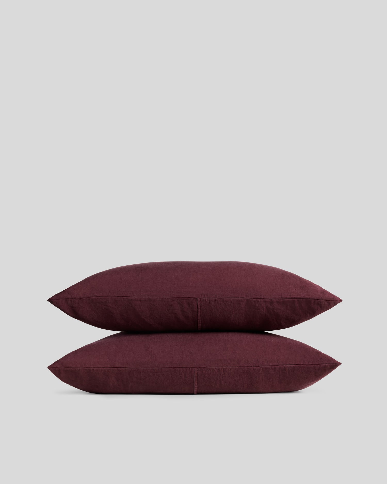 Linen Tencel Pillowcase Set (Garnet)
