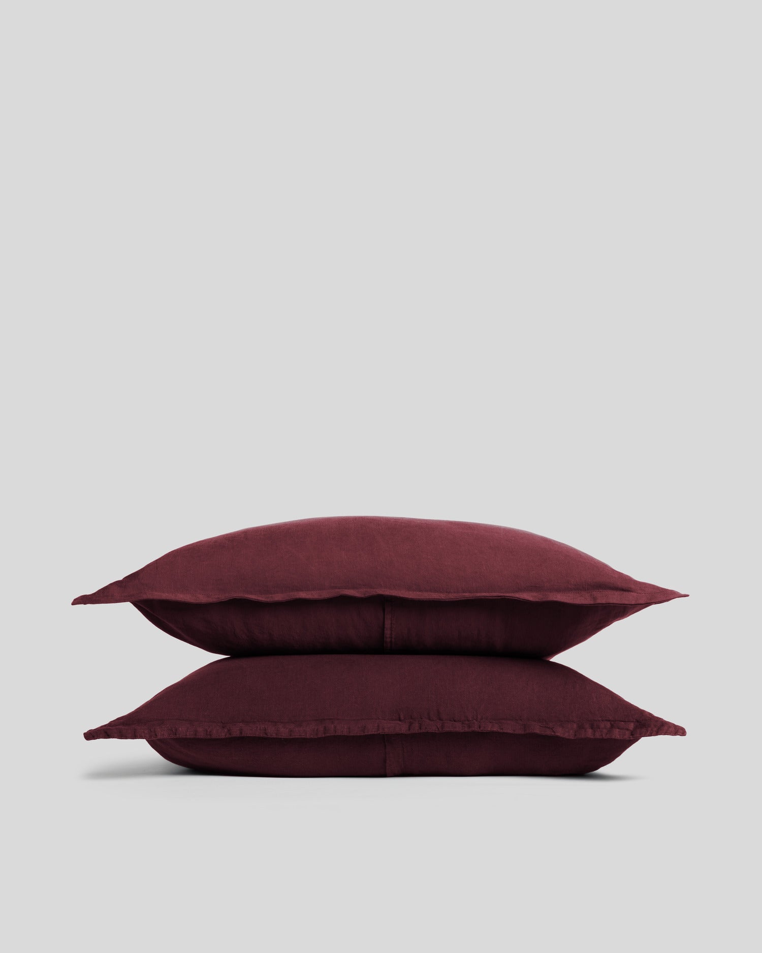 Linen Tencel Sham Set (Garnet)