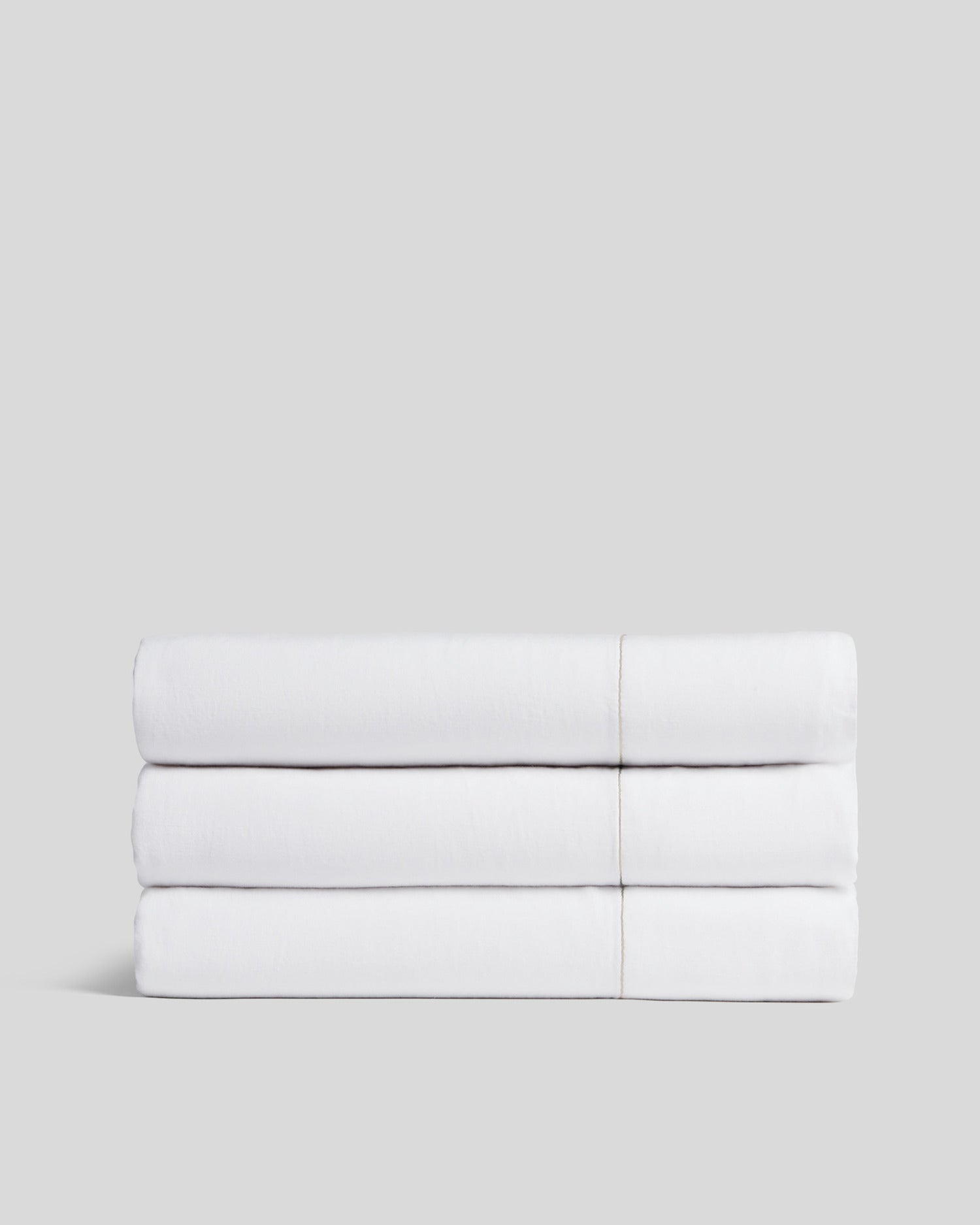 Linen Tencel Top Sheet (White)