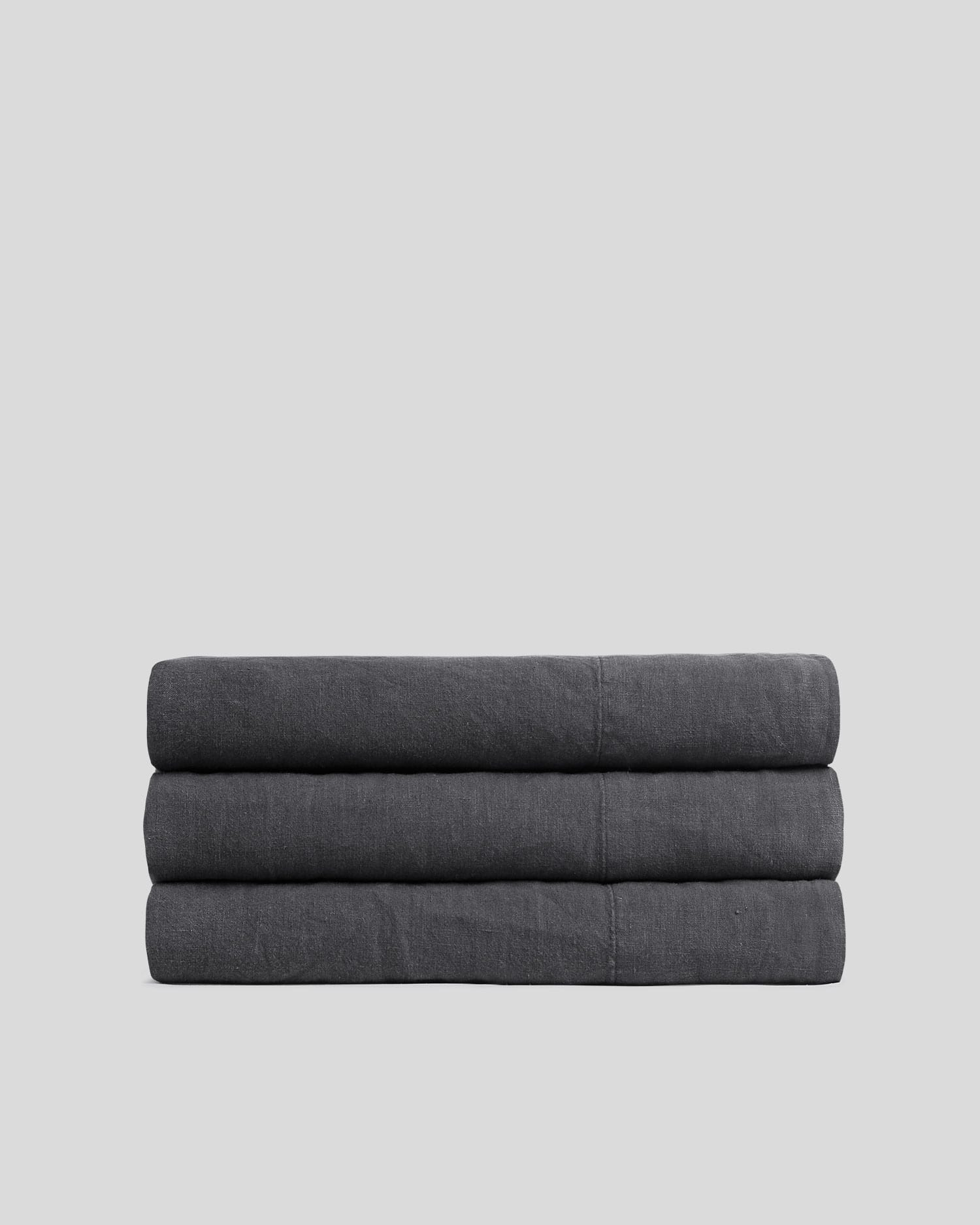 Linen Top Sheet - FINAL SALE (Coal)